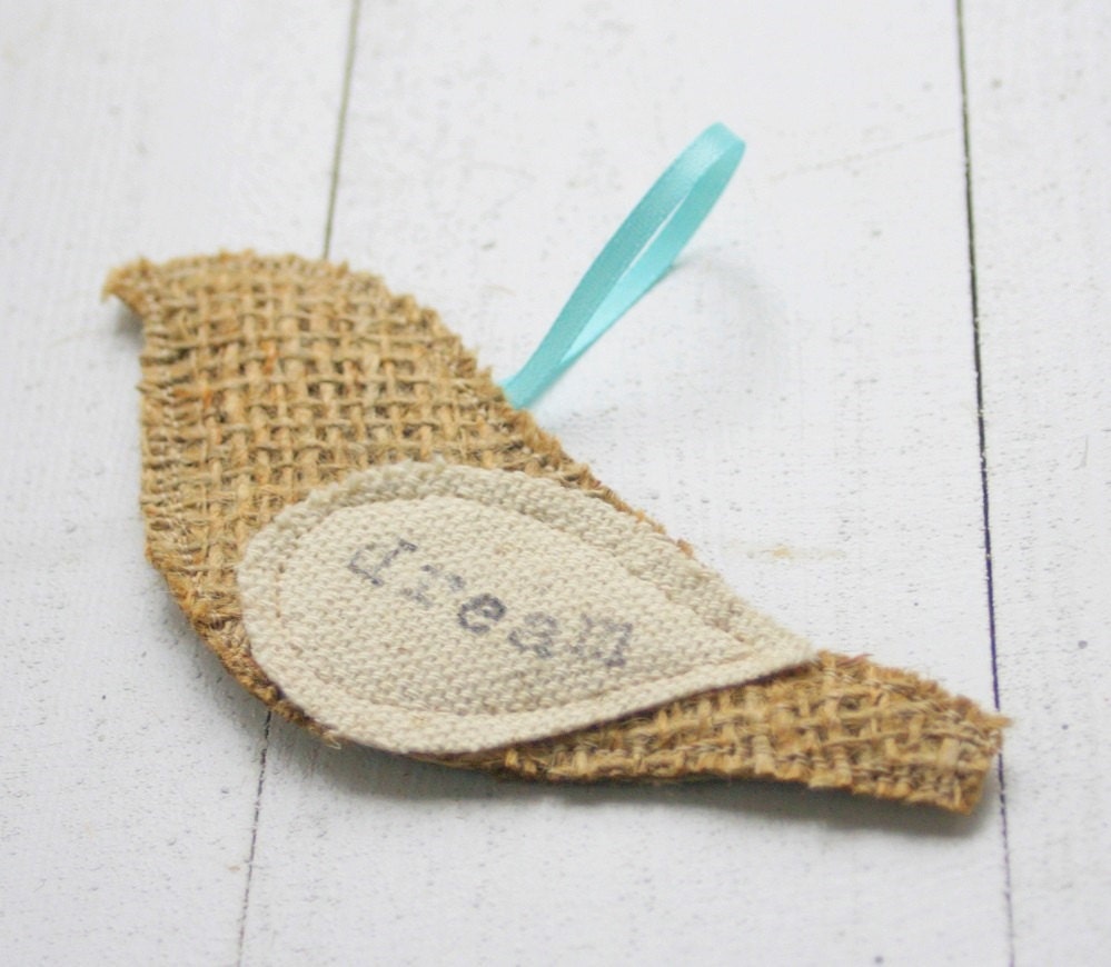 wordy bird ornament, dream