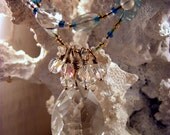 Ice Crystals of Skadi Silver and Blue Necklace of Norse Goddeses