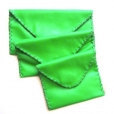 Recycled LEATHER Handmade Hand Stitched Wallet Small Envelope Bag Sustainable Gift GREEN Bag luxboheme