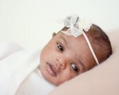Pink, Grey and White Ballerina Inspired with Silver Rhinestone Crown Accent Women Baby Photography Prop