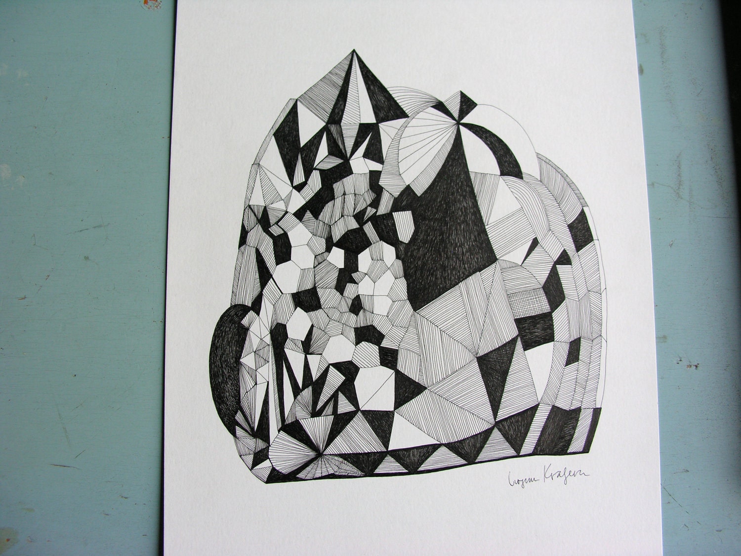Peak // Original Pen and Ink Drawing