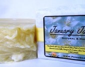 SOAP - JANUARY JASMINE - Handmade with Goats Milk, Organic Oils & Shea Butter