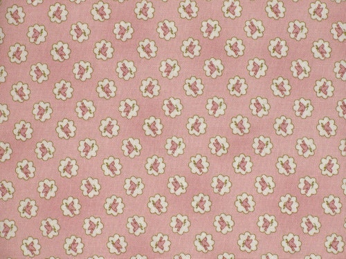 Henry Glass & Co.  - Quilting Sewing Crafting Cotton Fabric - Tiny Pink Birds on Pink Background