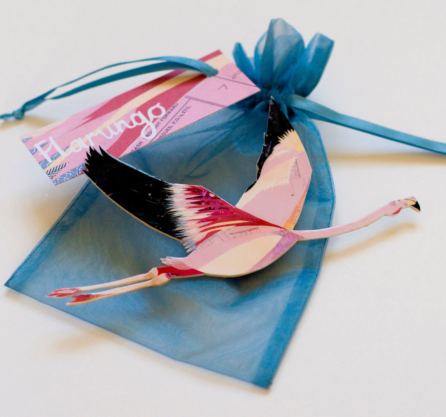 Flamingo Bird Brooch