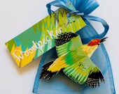 Green Woodpecker Bird Brooch