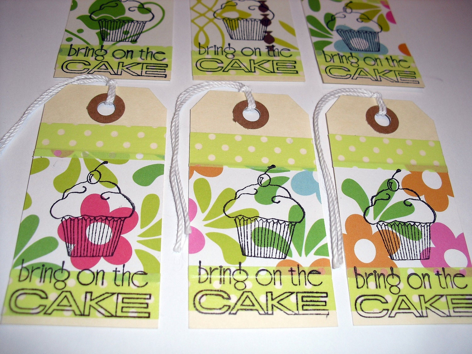 Bring on the Cake Birthday Celebration Gift Tags