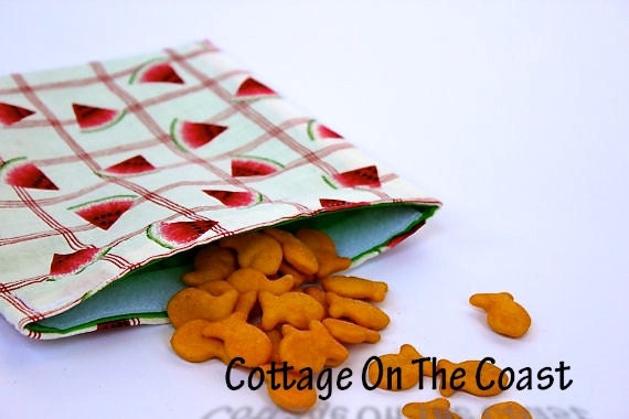 Reusable Sandwich Bag for Lunch - Picnic Time - CottageOnTheCoast