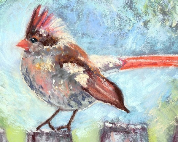 Little Flirt & Silent Song - Nursery Art, Home Decor, Cute Birds