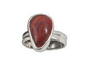 Crazy Lace Agate Ring in Sterling Silver, Size 4-3/4  r475czld1924