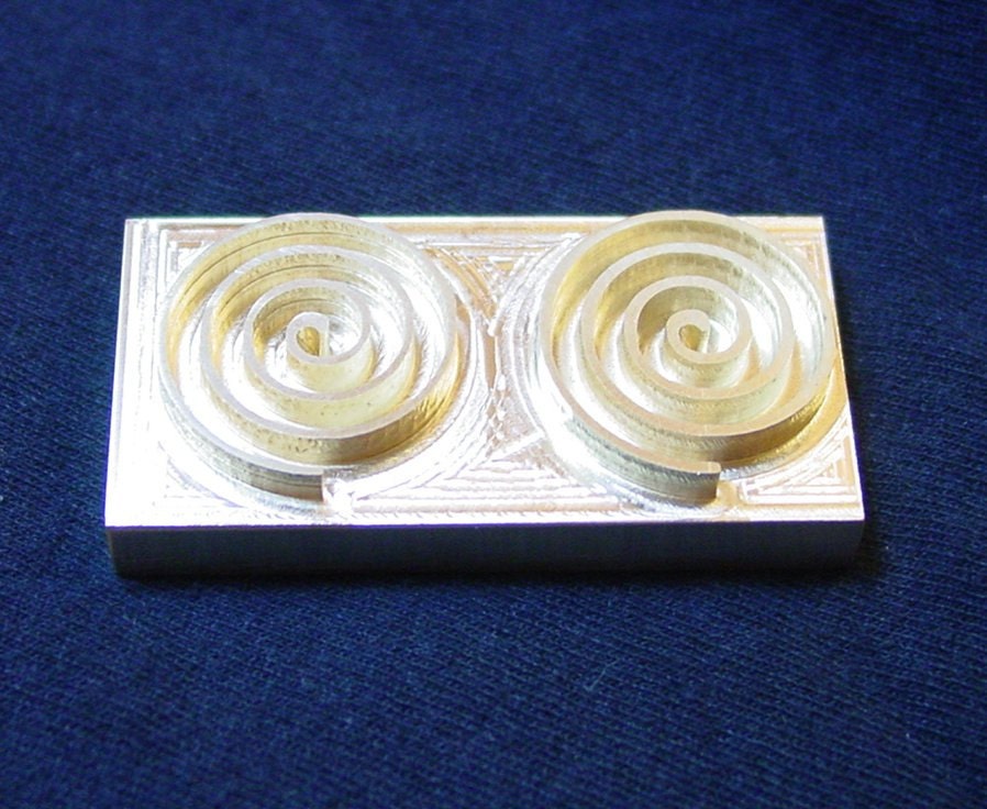 Lampwork Bead Relief Printing Die - Spiral