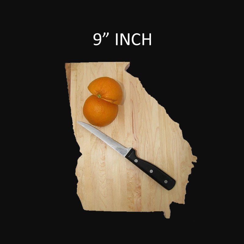 9" inch Georgia State Shaped Cutting Board