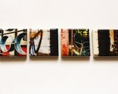 HOOP GRAFFITI HOOK Fridge Magnet set of 4