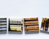 IRON ROOFTOP GRATE Fridge Magnet set of 4