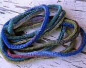 Hand Knit Multicolor Neck Piece of Seven Ropes