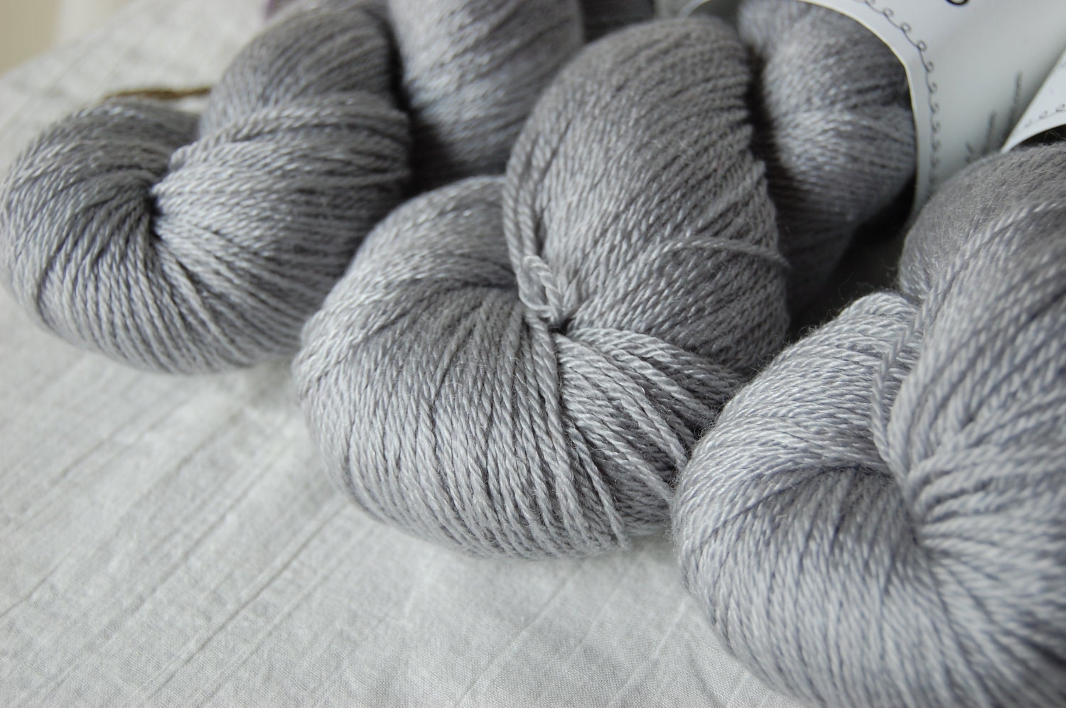Shine: Merino Tencel Fingering Weight Yarn Stellar