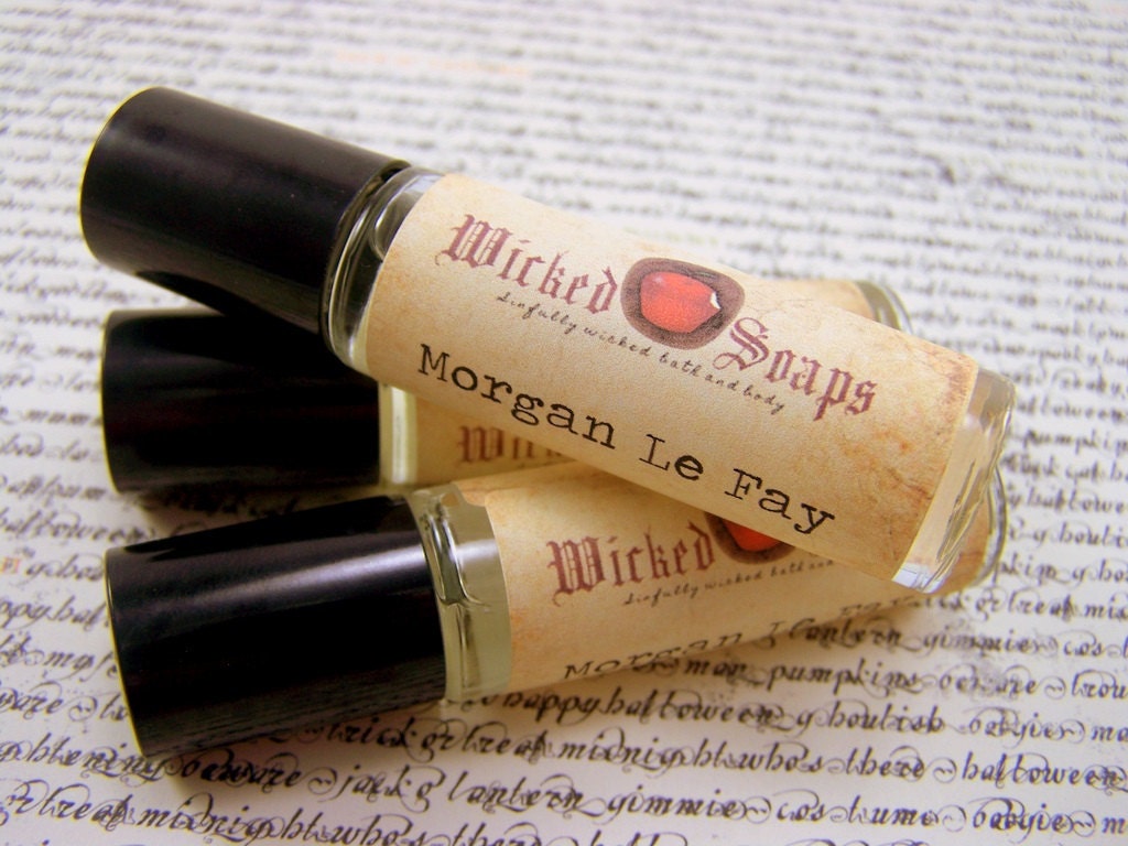 Morgan Le Fay Perfume Oil - Woods Musk Spice - Roll On Perfume Oil by WickedSoaps