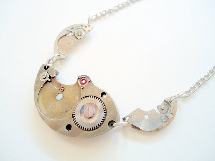 clock man necklace