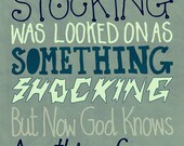 Anything Goes by Cole Porter - 4x6 inch Matte Photographic Lyrical Print
