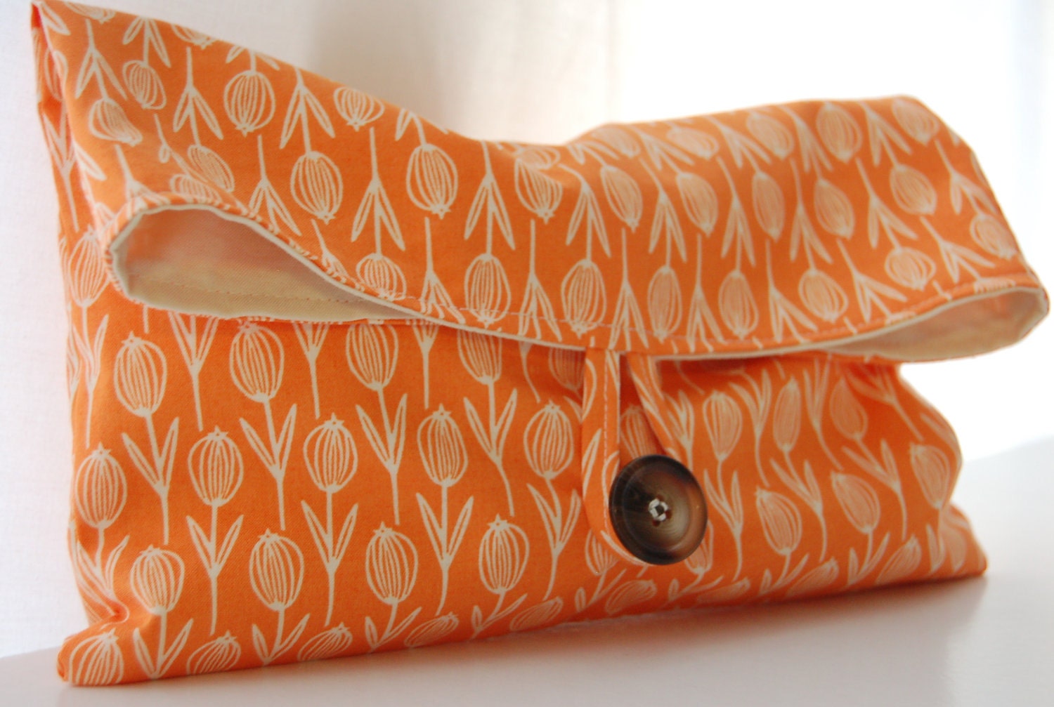 Clutch Purse Tangerine Orange