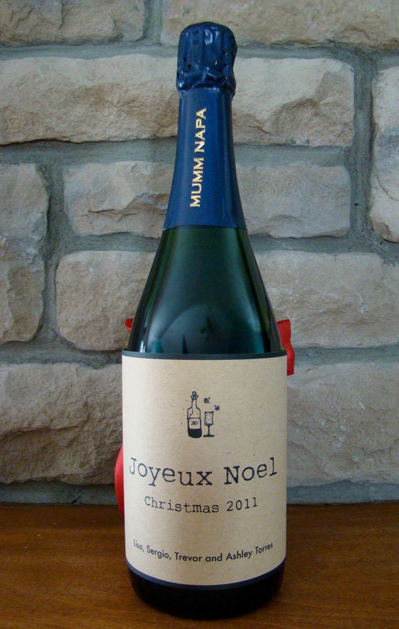 Bottle Corset - Joyeux Noel Set of Six
