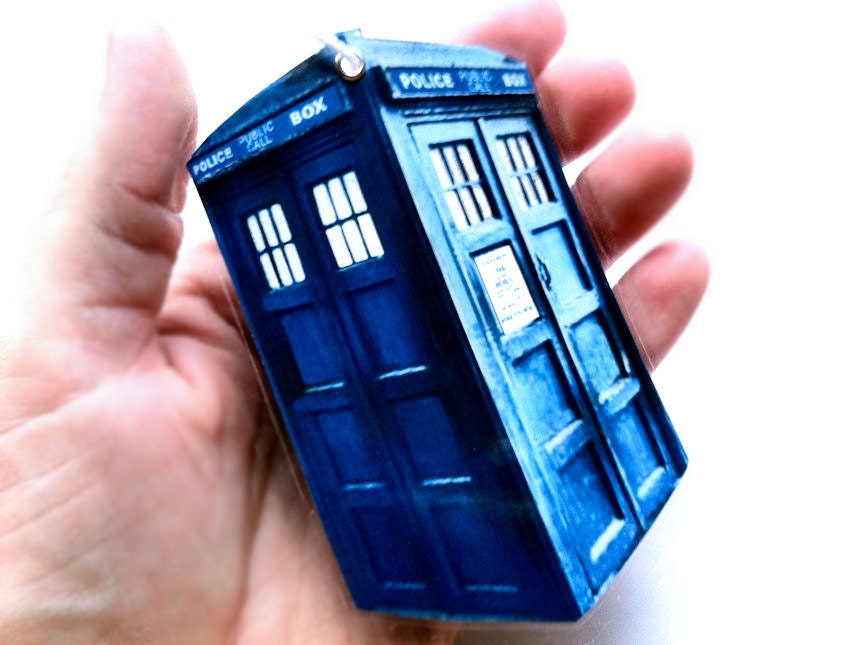 Police Box Bookmark, My Own Doctor Who Inspired TARDIS Design by Bohemian Bear on Etsy.