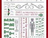 Holiday Party Invitation - Set of 12
