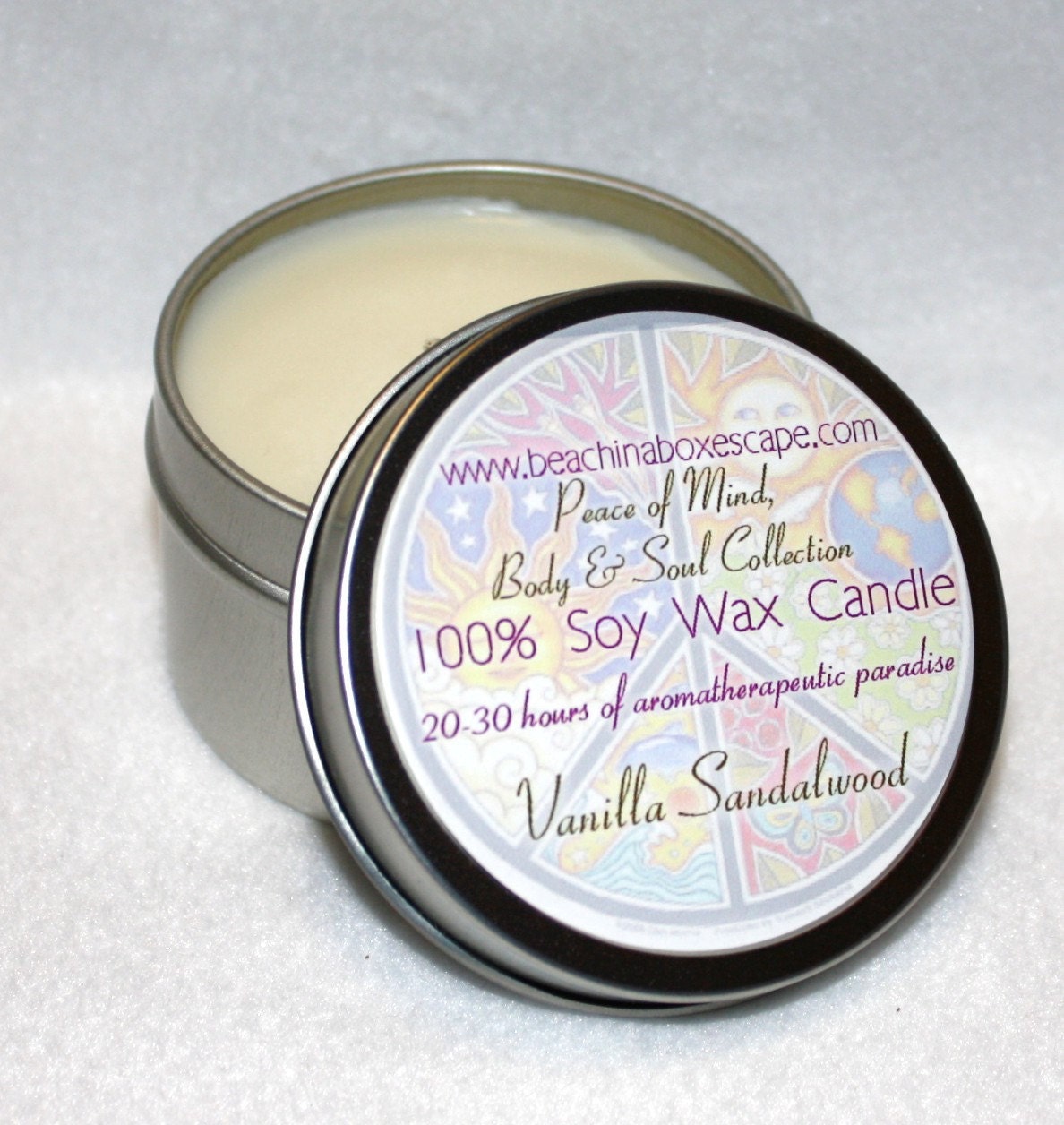 Scented Soy Candles 6 oz. - The Peace of Mind, Body and Soul Collection