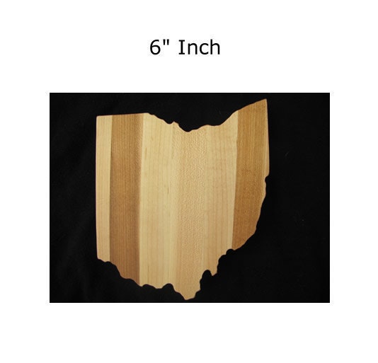 6" inch Ohio Cheese Board Bar Board