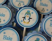 Penguin Winter ONEderland Cupcake Toppers for Boys Il_170x135