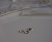 Going out of business sale sterling silver Bali style spacers bright daisy