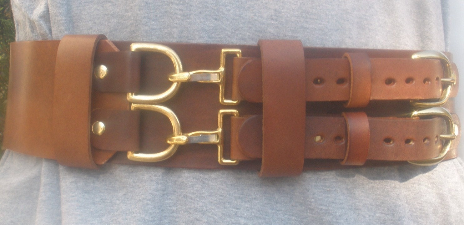 Steampunk Leather Belt
