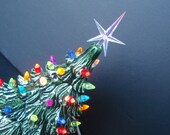 Vintage Style Lighted Christmas Tree - Medium size 11 inch size