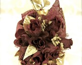 Burgundy -  Gift Card Box,  Gift Ideas, Favor Box, Elegantly Prewraped Gift Boxes