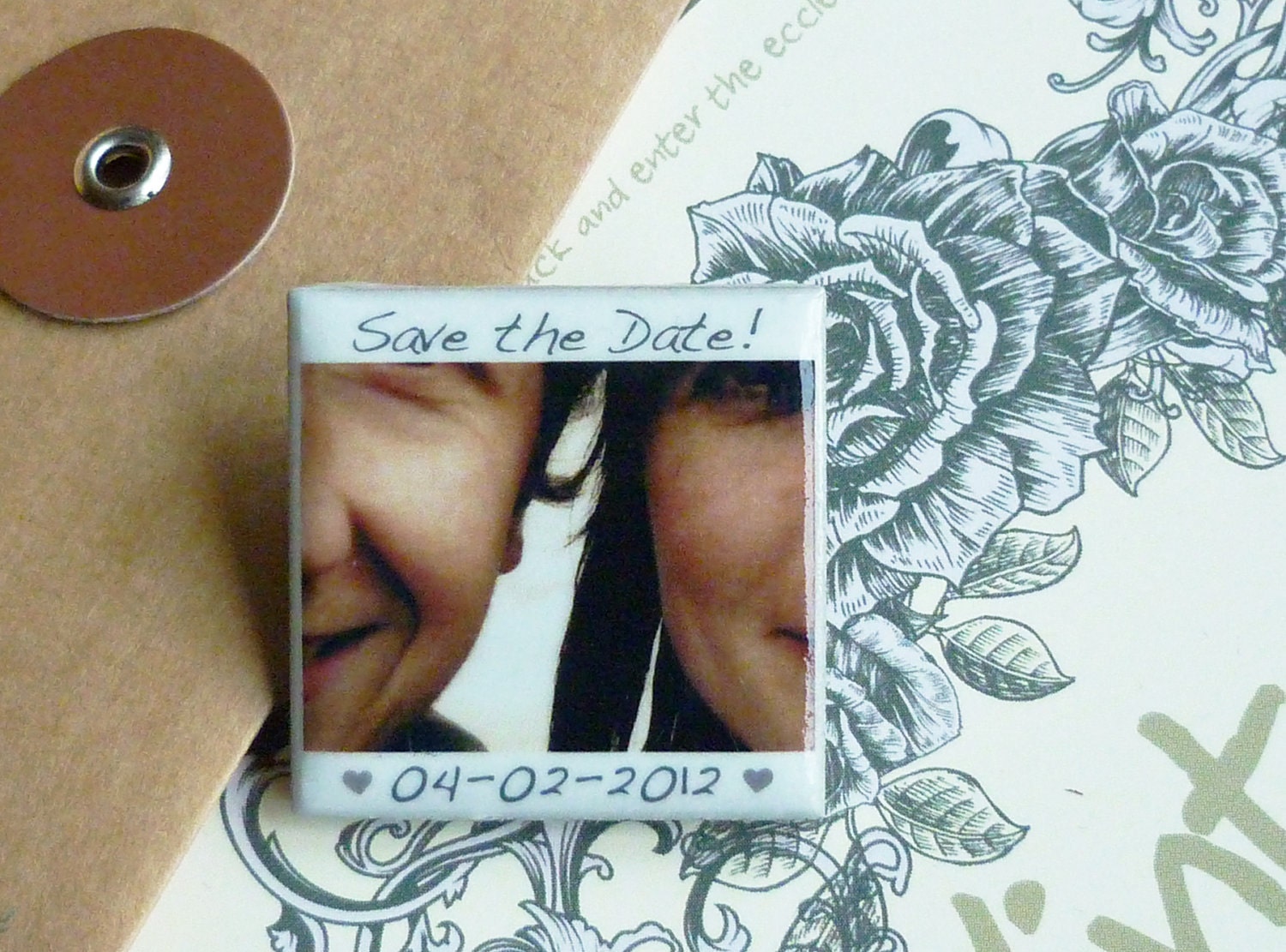 POPPED THE QUESTION, Save-The-Date, 50 Fridge Magnets