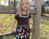 FROCKS with SOCKS 3T Chocolate Swirl TShirt Dress
