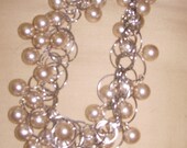 Gold Glass Pearl Cluster Choker.  My Signature Piece