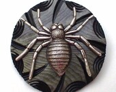 Vintage Spider Web Button Pin Vintage Button Jewelry