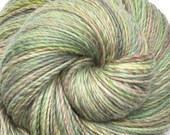 Handspun yarn - GLACIAL CREEK - Handpainted Merino x Corriedale wool, DK weight. 380 yds.