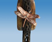 Dragonfly Sculpture, Copper and Cholla Cactus Wood, One of a Kind