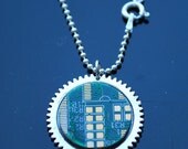 Cog with a set of recycled computers chips