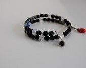Nursing Breastfeeding Baby Feeding Reminder Bracelet color Black or Blue or Clear SALE