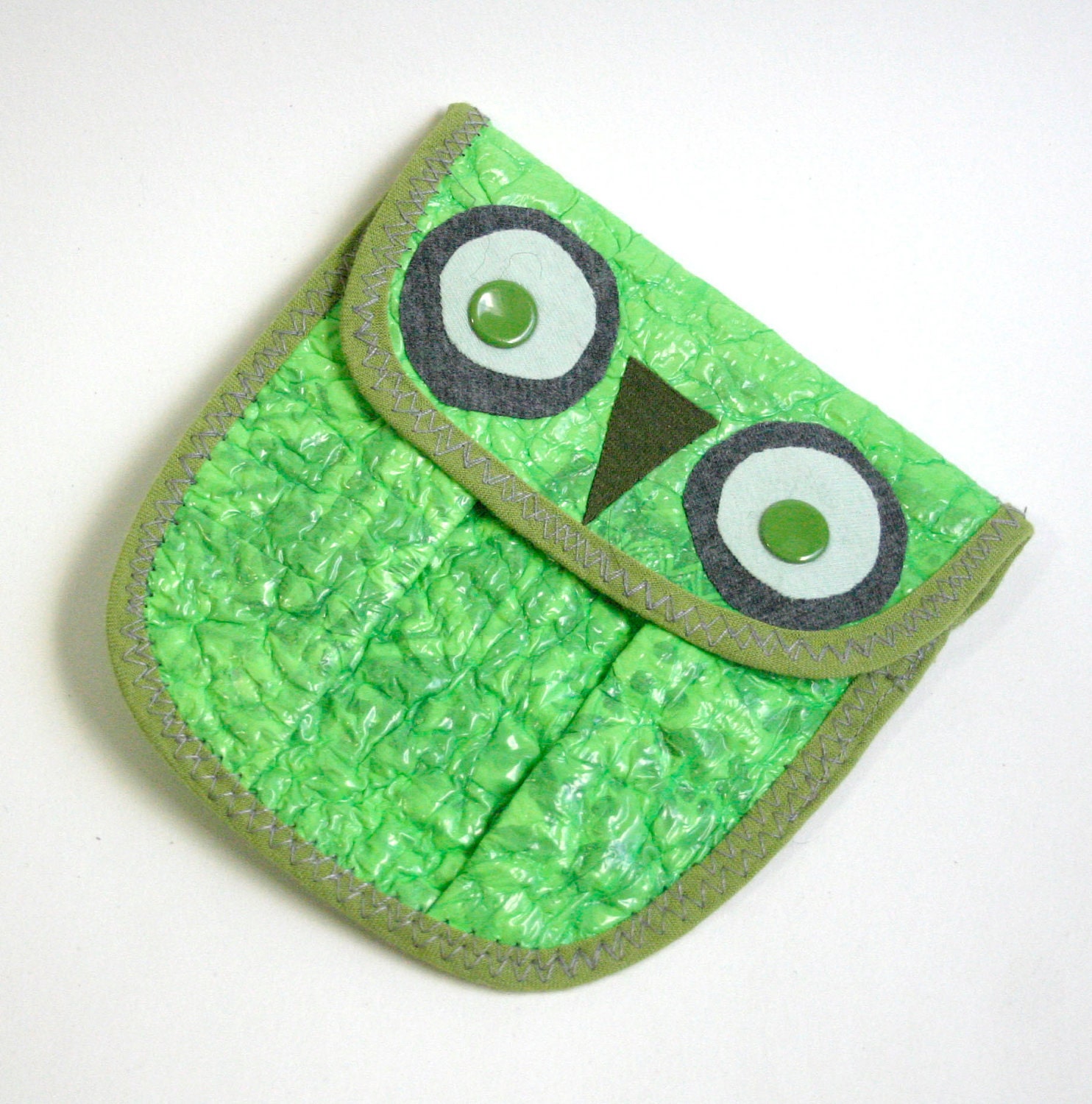 Eco Owl Coin Purse made from Fused Plastic Bags
