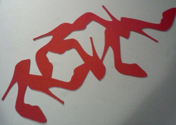 Heels wall hanging