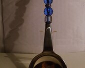 Blue Skies  -  BEADED COFFEE SCOOP or Serving spoon - The Perfect Hostess Gift - Custom Order - Handmade/handcrafted -  free shipping