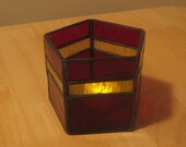 Stained Glass Votive Candle Holder