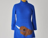 narwhal sweater - applique womens medium / large