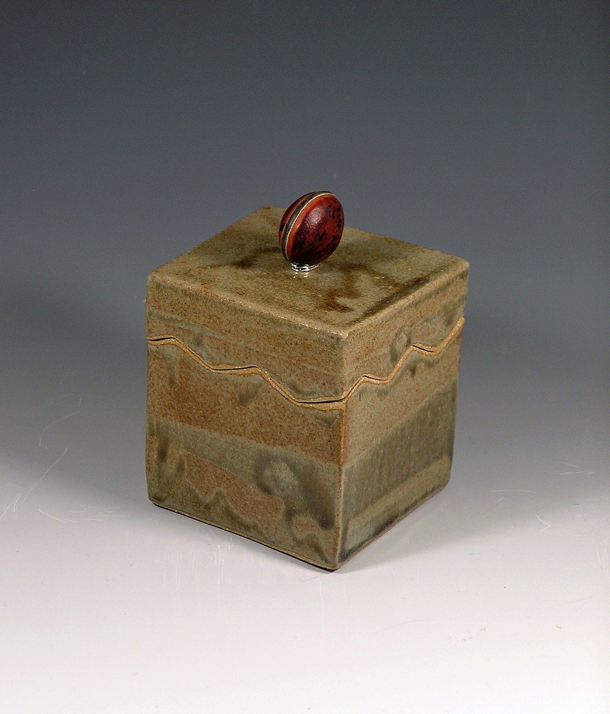 Ceramic Treasure Box, Tzedaka Box, Ceramic keepsake box