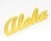 aloha wood sign handmade from recycled wood