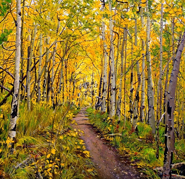 Landscape Painting - Kenosha to Breckenridge Trail - 11" x 14" Giclee Print