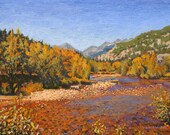 Landscape Painting - Colorado Mountain Stream II - 11" X 14" Gicl&Atilde;&copy;e Print